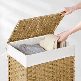 Műanyag szennyestartó kosár, 45,5 x 32 x 61cm