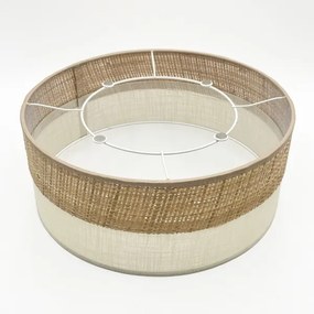 Mennyezeti lámpa SIRJA DOUBLE BOHO 2xE14/15W/230V átm. 35 cm bézs/krém