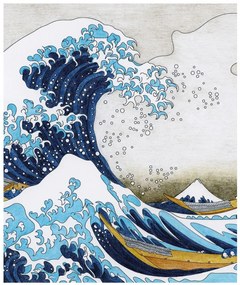 Fotótapéta reprodukció A nagy hullám Kanagawánál- Kacušika Hokusai - 225x270 cm