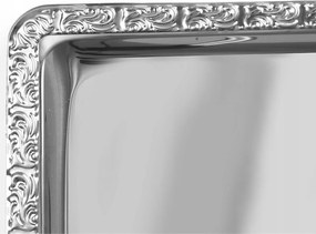 Téglalap Alakú Acél Tálca Dekoratív Tálalási Lyukkal Gn 1/1 Erős