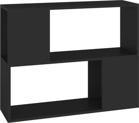 vidaXL fekete szerelt fa TV-szekrény 80 x 24 x 63 cm