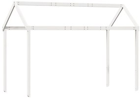 fehér tömör fenyőfa gyerekágytető 207 x 95,5 x 159 cm