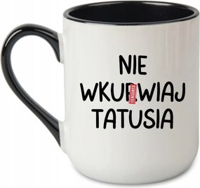 „Ne búbilincseld apát” bögre Vicces ajándék apának Fekete 330 coffee