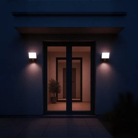 LED-reflektor mozgás- és alkonyatérzékelővel DAVOS LED/30W/230V IP54 fekete