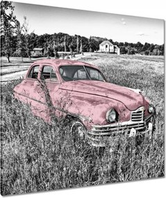 Vászonkép 90x90 Rózsaszín nagymama Antik