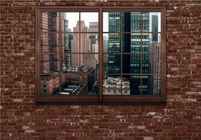 Fotótapéta New York ablakból kilátás a városra építészet 250x175 +ragasztó