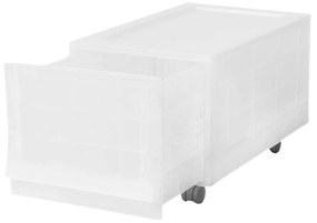 Wave Junior Mist moduláris tárolódoboz kerekekkel43,4 x 27,2 x 22 cm, keskeny - 1 fiók - kerekek