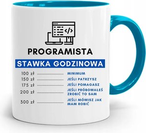Kék Bögre Informatika Programozó Tét H-ért fényképes nyomtatással