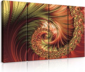 Vászonkép 120x80 Fraktál spirál dinamika energia absztrakt modern minta