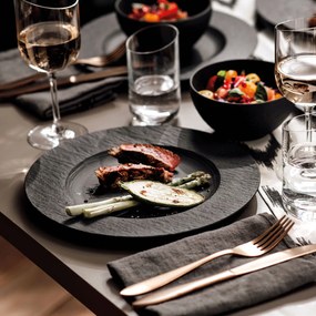Lapos tányér, Manufacture Rock kollekció - Villeroy & Boch