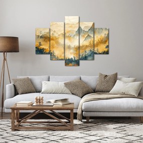Kép - Hegyek, akvarell (150x105 cm)