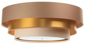 TRINITI mennyezeti lámpa 2xE27/60W/230V barna/arany/beige