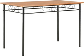 vidaXL barna MDF étkezőasztal 120 x 70 x 75 cm