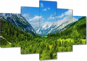 Festmények 120x80 Hegyi táj gyönyörű felhőkkel