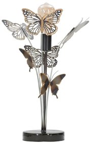 3D pillangókkal díszített asztali lámpa, fekete-réz - RURUTU