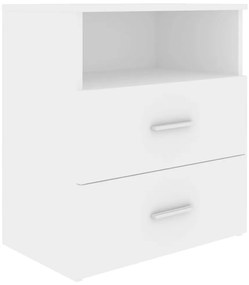 2 db fehér éjjeliszekrény 50 x 32 x 60 cm