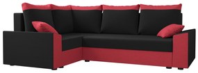 Sarok ülőgarnitúra Paragon Plus (piros + fekete) (B). 1057399