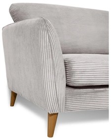 Világosszürke kordbársony kanapé 170 cm Paris – Scandic