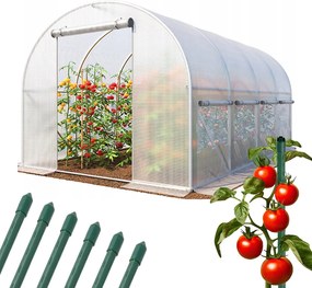 Kerti fóliasátor 2,5 x 4 m - fehér