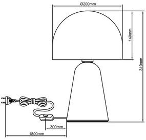 Brilliant - Asztali lámpa NALAM 1xE14/40W/230V bézs