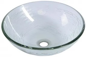 BEAUTY RIPPLE üveg mosdó, átmérő 42 cm