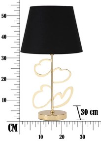Asztali lámpa glam harts ø 30x54,5cm
