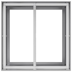 vidaXL Növénytartó 80x80x80 cm Horganyzott acél