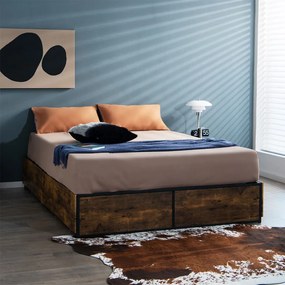 Franciaágy keret 4 fiókkal 140x200cm