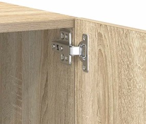 sonoma tölgyszínű szerelt fa TV-szekrény 100 x 35 x 40 cm