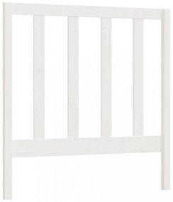 fehér tömör fenyőfa ágyfejtámla 96 x 4 x 100 cm