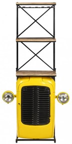 sárga tömör mangófa traktor borszekrény 49 x 31 x 172 cm