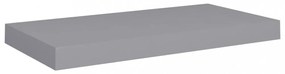 2 db szürke MDF fali polc 50 x 23 x 3,8 cm