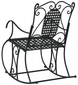 fekete acél hintapad 84 cm