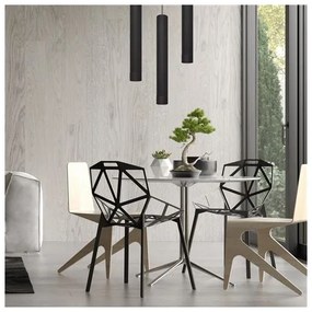 LED csillár TUBA 1xGU10/4,8W/230V fekete, kábelre szerelhető