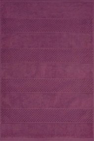 Fürdőszobaszőnyeg 60x90 Jessi dombornyomott geometrikus amaránt