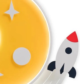 Brilagi -LED Gyerek mennyezeti lámpa STARSHIP LED/64W/230V 3000/4500/6000K sárga