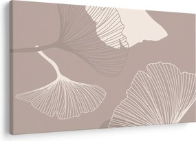 Kép - Bézs színű levelek N⁰1 (90x60 cm)