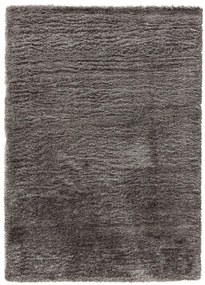 Shaggy rug Ricky Charcoal 15x15 cm Sample