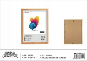 Fa képkeret 30x40cm Natúr