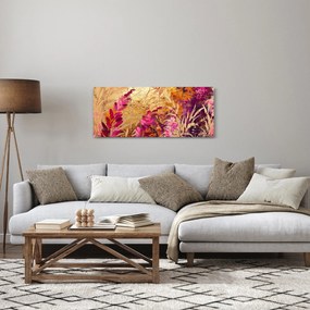 Kép - Absztrakt festmény virágok II. (120x50 cm)