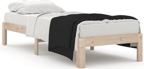 vidaXL Small Single tömör fa ágykeret 75 x 190 cm