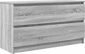 vidaXL szürke sonoma színű szerelt fa TV-szekrény 100x35x54 cm