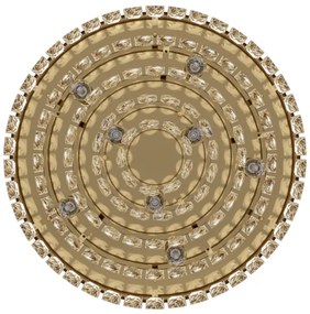 Eglo 39457 - Mennyezeti lámpa VALPARAISO 8xE14/40W/230V arany