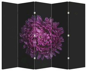 Paraván - Lila virág (210x170 cm)