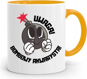 Akvarista Bögre Sárga Születésnapi Ajándék fényképes nyomtatással