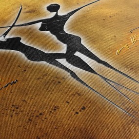 Festmény képe egy táncoló párról (150x105 cm)
