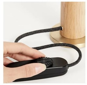 Natúr színű dimmelhető asztali lámpa (magasság 28 cm) Knuckle – tala