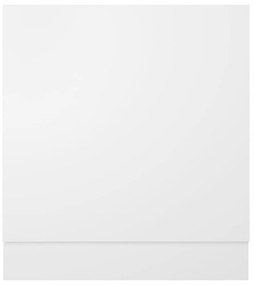 fehér szerelt fa mosogatógép-panel 59,5 x 3 x 67 cm