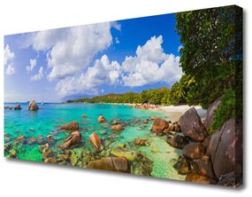Vászonkép falra Sea Beach Landscape 140x70 cm
