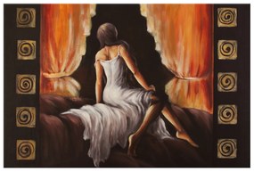 Gario Kézzel festett kép Szép lány Méret: 120 x 80 cm